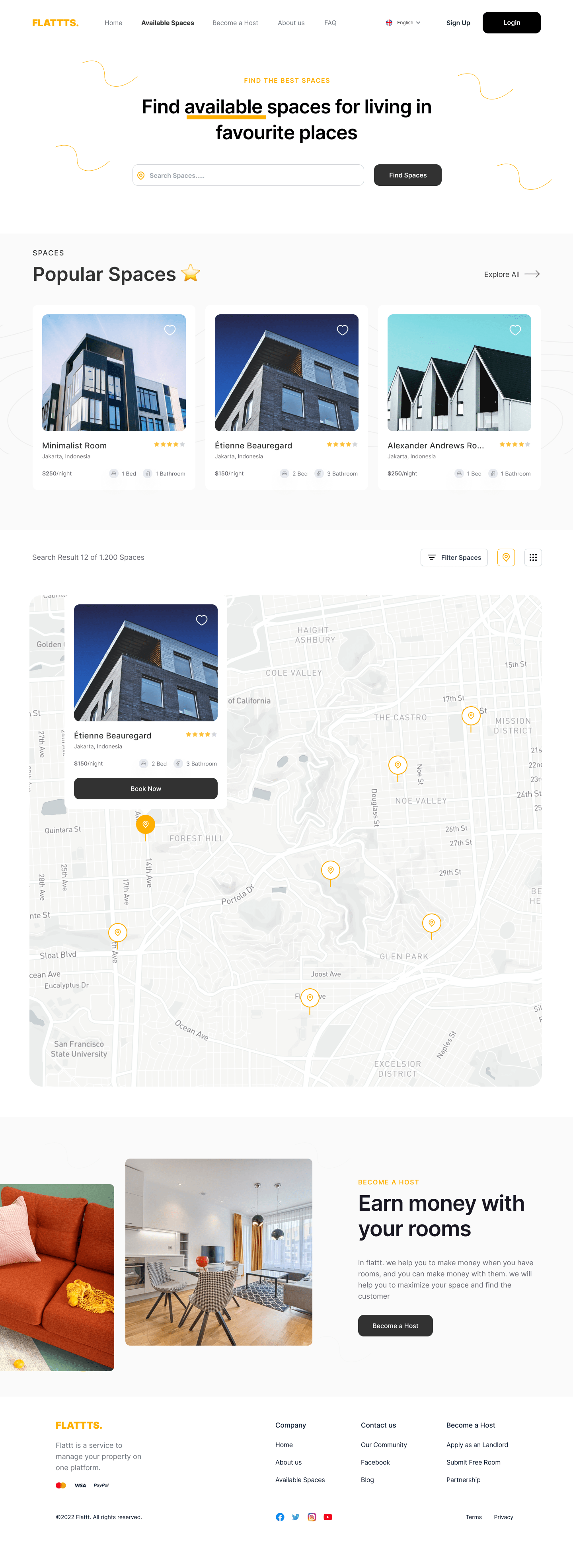 Available Spaces Map View